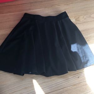 Black high waisted skirt